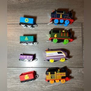 Train Lot- Thomas & Friends Fisher Price Motorized Train Engines and Cargo Cars